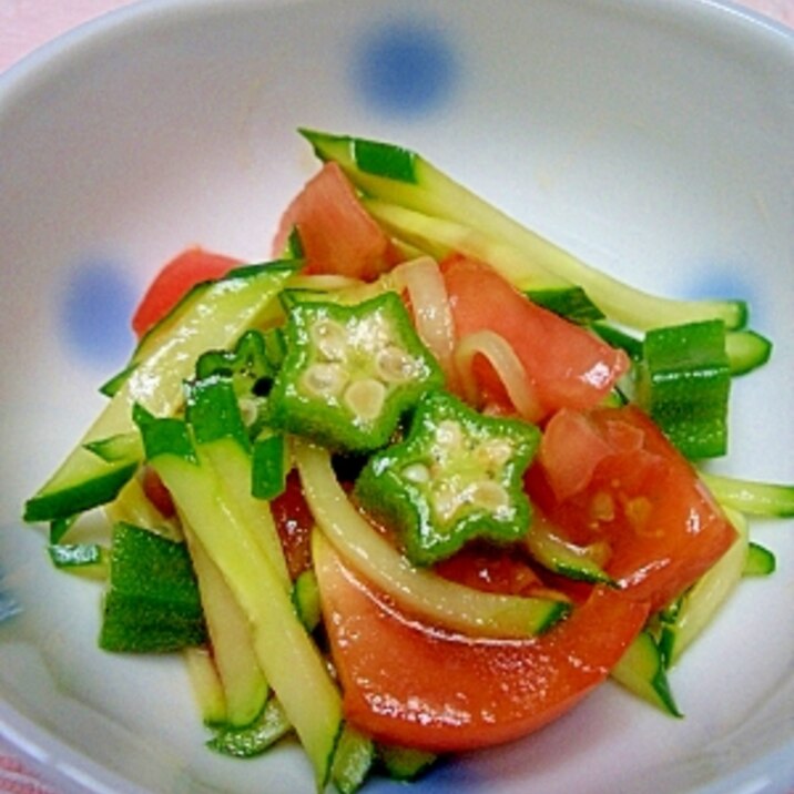 とっても簡単にできちゃう 中華風おくらサラダ レシピ 作り方 By しまとも2721 楽天レシピ